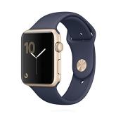 Apple WATCH Series 2 42mm Aluminumgehäuse Gold Sportarmband Blau