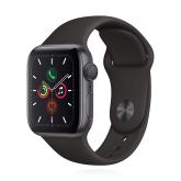 Apple WATCH SE 40mm GPS Aluminiumgehäuse Space Grau Sportarmband Schwarz