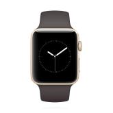 Apple WATCH Series 2 42mm Aluminiumgehäuse Gold Sportarmband Kakaobraun