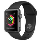 Apple WATCH Series 2 42mm spacegraues Aluminiumgehäuse mit schwarzem Sportarmband