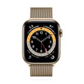 Apple WATCH Series 6 40mm GPS+Cellular Edelstahlgehäuse Gold Milanaisearmband Gold