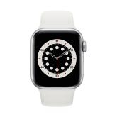 Apple WATCH Series 6 40mm GPS+Cellular Aluminiumgehäuse Silber Sportarmband Weiß